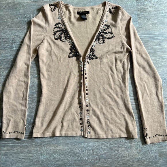 BCBG Max Azria Y2K open beaded cardigan - Picture 1 of 5
